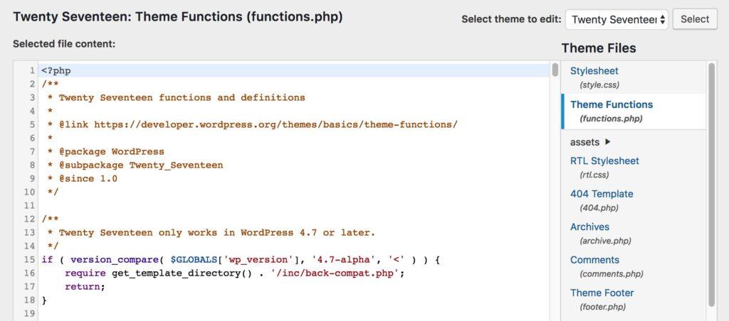 function.php - Ускорение админки WordPress